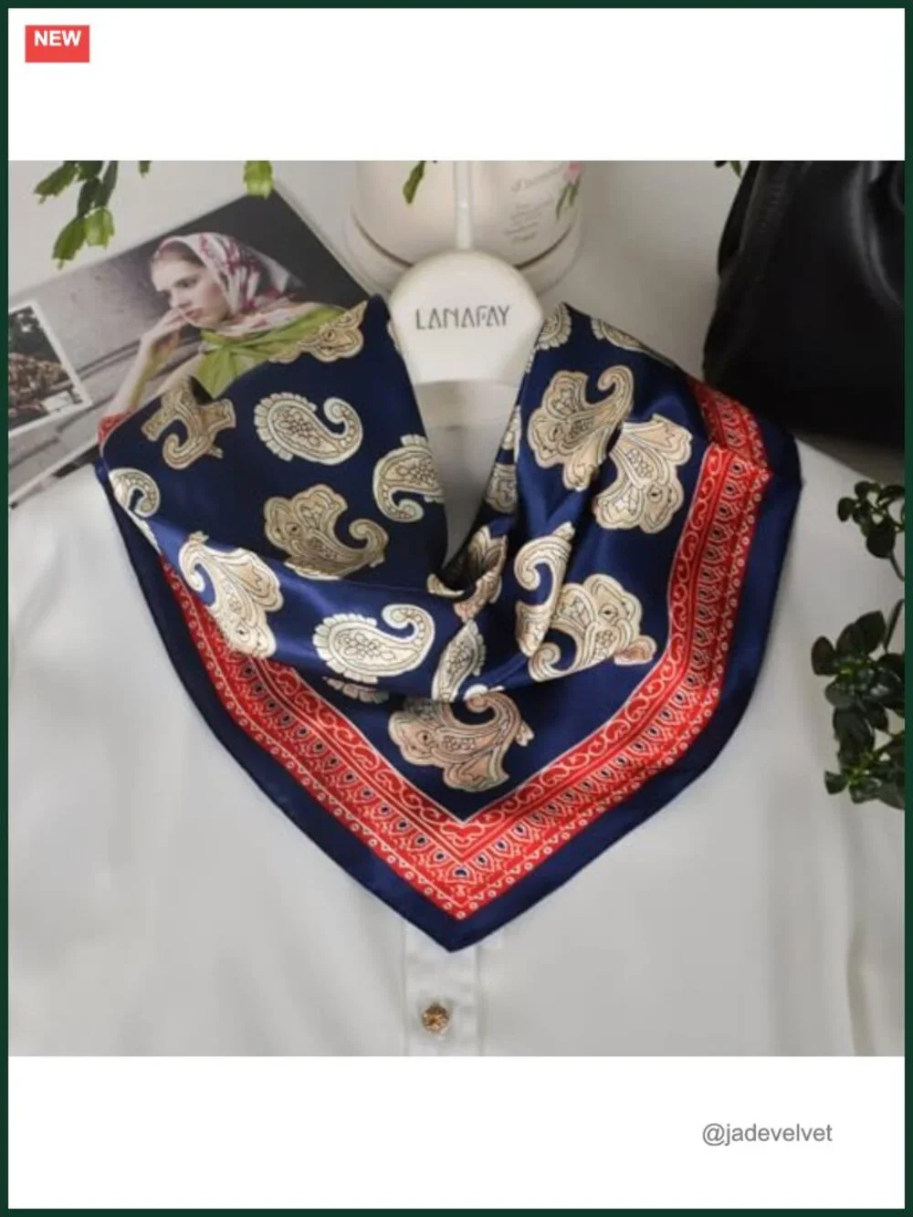 100% Mulberry Silk Neck Scarf 21